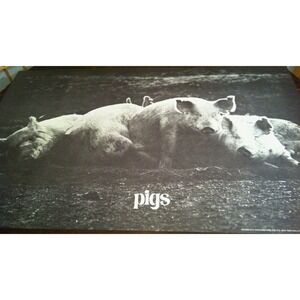 Pigs Vintage 1970's Poster Let This Be a Lesson